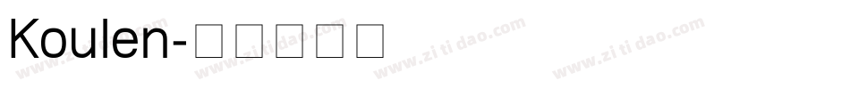 Koulen字体转换