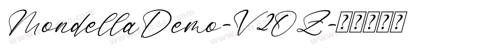 MondellaDemo-V2OZ字体转换