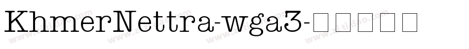 KhmerNettra-wga3字体转换