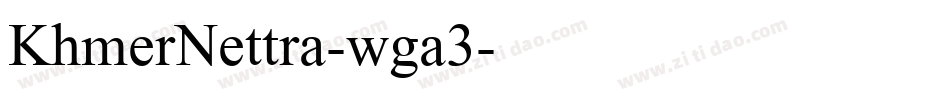 KhmerNettra-wga3字体转换