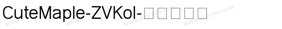CuteMaple-ZVKol字体转换