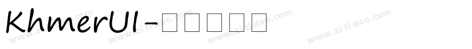 KhmerUI字体转换