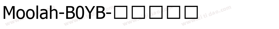 Moolah-B0YB字体转换