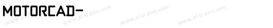 MOTORCAD字体转换