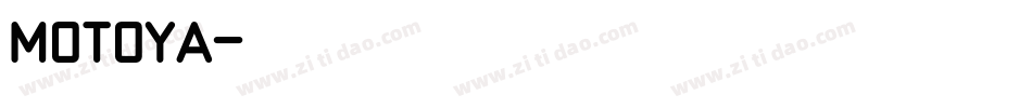 Motoya字体转换