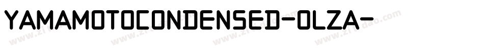 YamaMotoCondensed-OlzA字体转换