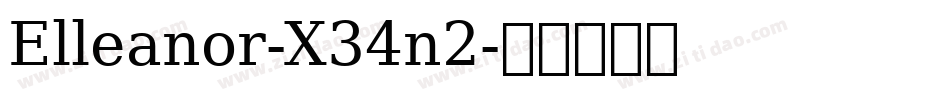 Elleanor-X34n2字体转换