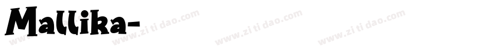 Mallika字体转换