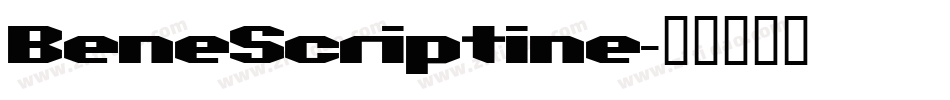 BeneScriptine字体转换