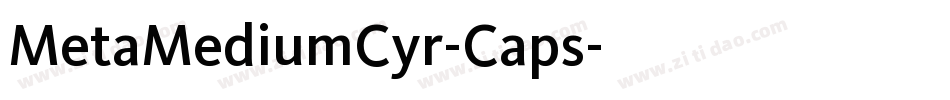 MetaMediumCyr-Caps字体转换