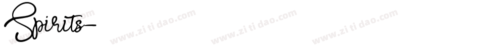 Spirits字体转换