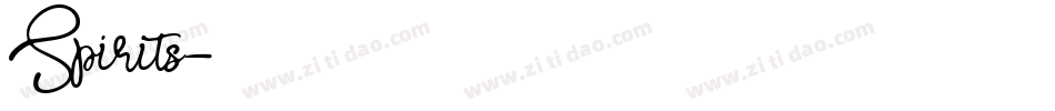 Spirits字体转换