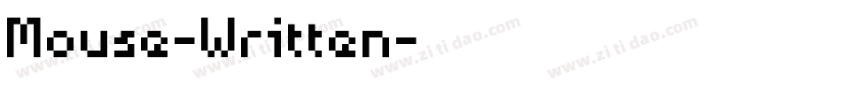 Mouse-Written字体转换