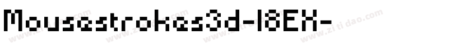 Mousestrokes3d-l8EX字体转换