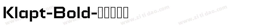 Klapt-Bold字体转换