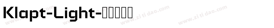 Klapt-Light字体转换