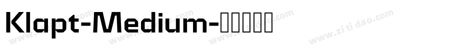 Klapt-Medium字体转换