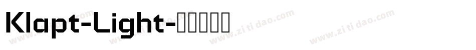 Klapt-Light字体转换