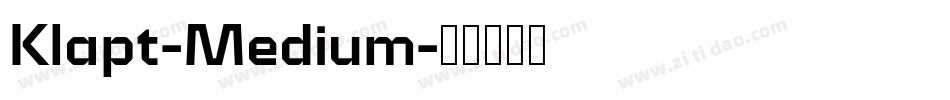 Klapt-Medium字体转换