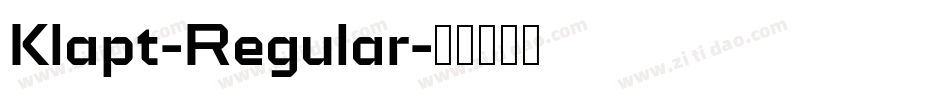 Klapt-Regular字体转换