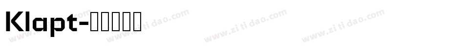 Klapt字体转换