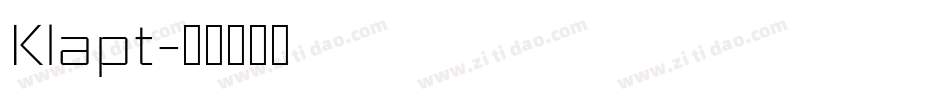 Klapt字体转换