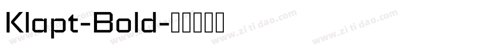 Klapt-Bold字体转换