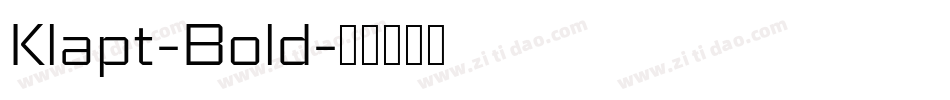 Klapt-Bold字体转换