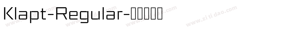 Klapt-Regular字体转换