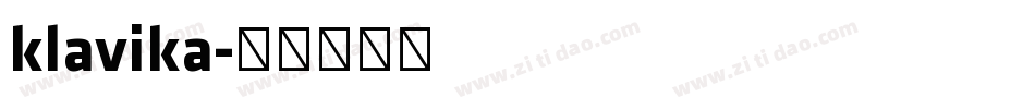 klavika字体转换