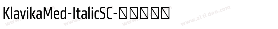 KlavikaMed-ItalicSC字体转换