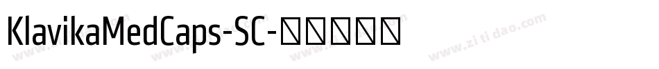 KlavikaMedCaps-SC字体转换