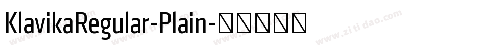 KlavikaRegular-Plain字体转换