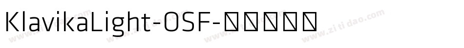 KlavikaLight-OSF字体转换