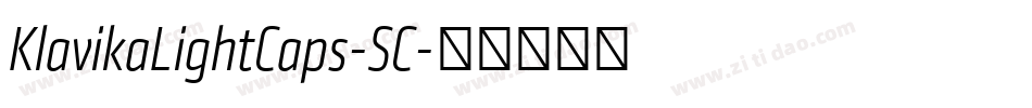 KlavikaLightCaps-SC字体转换