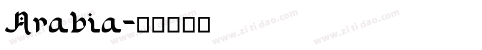 Arabia字体转换