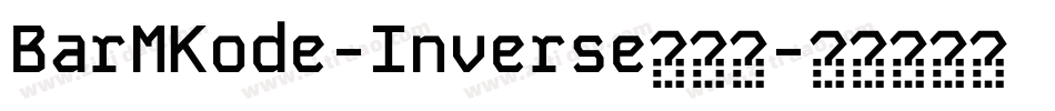 BarMKode-Inverse转换器字体转换