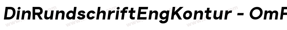 DinRundschriftEngKontur-OmPp字体转换