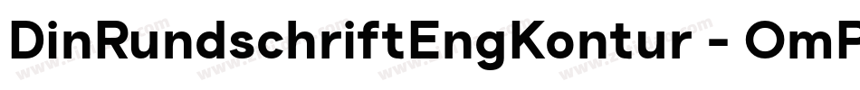 DinRundschriftEngKontur-OmPp字体转换