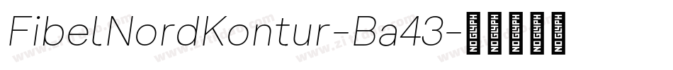 FibelNordKontur-Ba43字体转换
