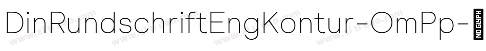 DinRundschriftEngKontur-OmPp字体转换