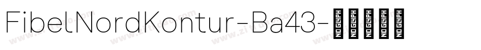 FibelNordKontur-Ba43字体转换