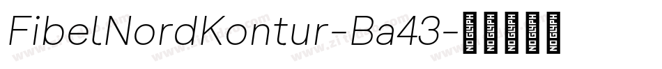 FibelNordKontur-Ba43字体转换