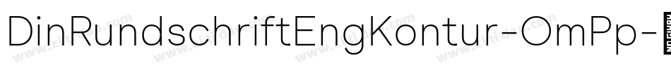 DinRundschriftEngKontur-OmPp字体转换