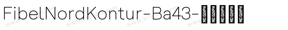 FibelNordKontur-Ba43字体转换