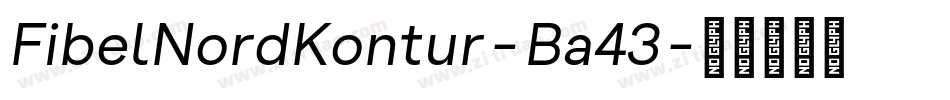 FibelNordKontur-Ba43字体转换