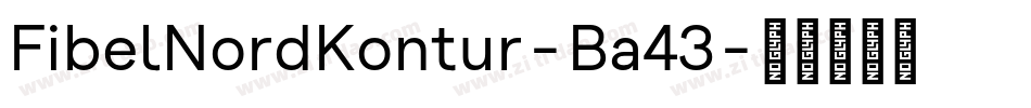 FibelNordKontur-Ba43字体转换