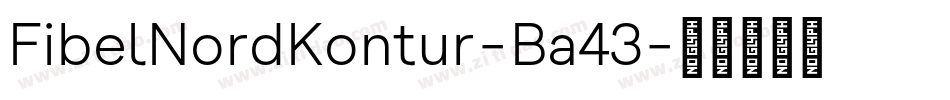 FibelNordKontur-Ba43字体转换