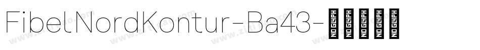 FibelNordKontur-Ba43字体转换