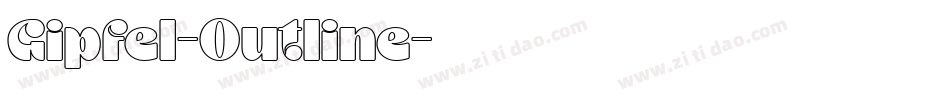 Gipfel-Outline字体转换